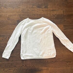 Barbour White Crew Neck Sweater